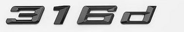 Black/Chrome 3rd-Series Diesel Trunk Emblem