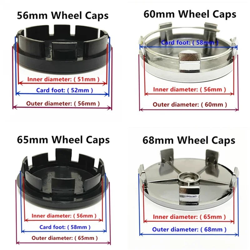 Alpina Heritage Wheel Center Hub Cap Set (4-Piece)