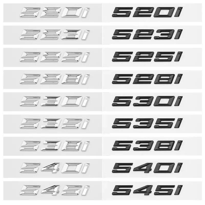 Black/Chrome 5th-Series Trunk Emblem